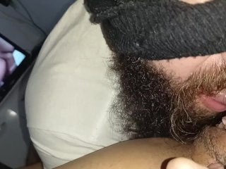 Look how hard my clitoris is, darling, I love being sucked until I ejaculate watching a pervert porn
