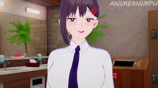 Kobeni Higashiyama Z Piły Łańcuchowej Zostaje Zerżnięta Przez Denjiego Z Wytryskiem W Cipce Anime Hentai 3D Bez Cenzury