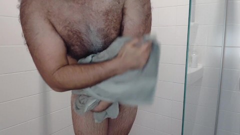 Arab Hairy morning Shower 