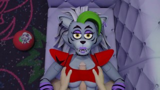 !Fixed! White guy tits fuck Roxanne Wolf Five Nights at Freddy's Security Breach tits job cum mouth