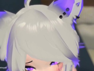 VRChat after Date~ 以口交 Uwu 告终