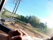 Preview 6 of Crazy fuckin guy have been jerk off on the train on the way to Romania (main time+cumshot)