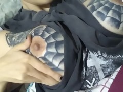 Argentinian girl with tattooed tits