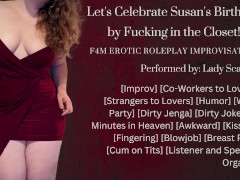 Audio Roleplay - Fucking Your Co-Worker in the Closet at a Work Party [F4M Improvisation]