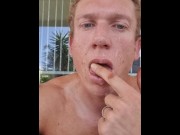 Preview 5 of Guy has first experience with cum from wife's best friend