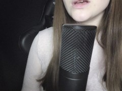 ASMR reading schoolgirl