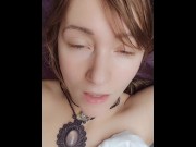 Preview 1 of Just woke up ULTRA horny at my parents' place without privacy. Just HAD to masturbate to orgasm!
