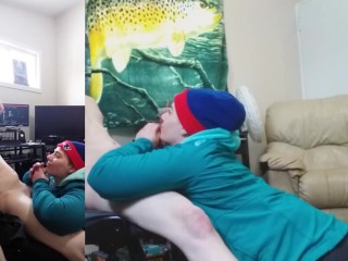 Gobbling on Cock like Turkey on Thanksgiving !