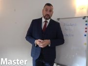 Preview 1 of Counsellor in suit humiliates and laughs at student for having a tiny cock SPH verbal PREVIEW