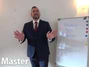 Preview 5 of Counsellor in suit humiliates and laughs at student for having a tiny cock SPH verbal PREVIEW