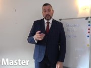Preview 6 of Counsellor in suit humiliates and laughs at student for having a tiny cock SPH verbal PREVIEW