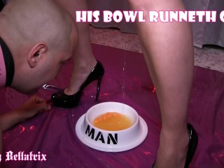 His Bowl Runneth over - Lady Bellatrix Mijando Na Tigela Para a Sopa De Xixi do Escravo (teaser)