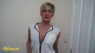 Kinky British MILF With Tattoos Plays With BBC Dildo