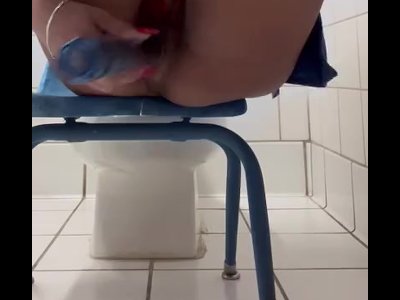 Fucking my pussy with toy close up