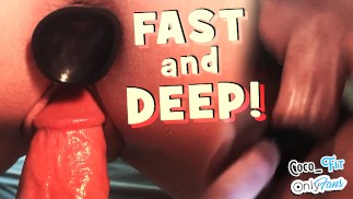 Красотка Тренажерного Зала Принимает Анальную Пробку, Вибратор, Фаллоимитатор И Член Одновременно