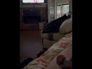 Watching Porn, Vibrating Cock, Watch Me Grow and Leak!