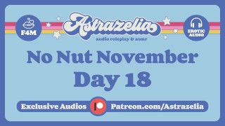 No Nut November Challenge - Day 18 [Gentle Femdom] [Blowjob] [Sloppy]