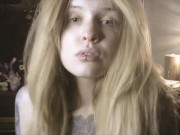 Preview 3 of Sexy Blonde Vaping Nude