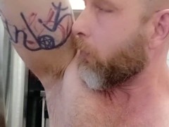 Preview - Sniffing briefs and pits makes HairyBeastXXX's dick rock hard