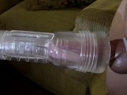 Preview 6 of Afternoon fleshlight swollen cock milking