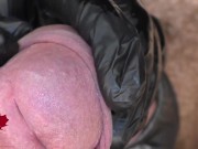 Preview 3 of This is Close Up Extreme. Main frontal view. Latex gloves, detailled peehole and cumshot.