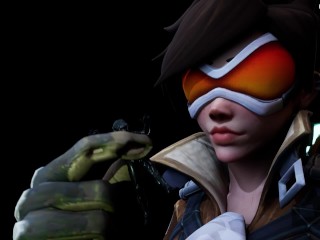 Tracer's Alien Plezier [giantess Animation]