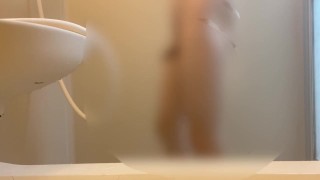 I filmed the bath, the shaved dance version.