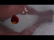 Preview 1 of Sexy ebony toes in bathtub
