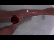 Preview 2 of Sexy ebony toes in bathtub