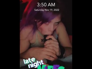 Dildo sucking