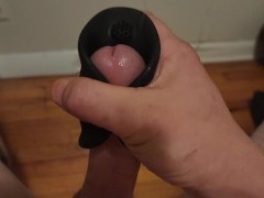 Edging with viberator stroker