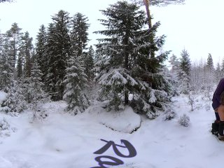 Sex in the Winter Forest While the_Snow Is Falling - RosenlundX - VR_360 - 5,7k 30fps