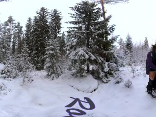 Sex in the Winter Forest While the Snow Is_Falling - RosenlundX - VR_360 - 5,7k_30fps