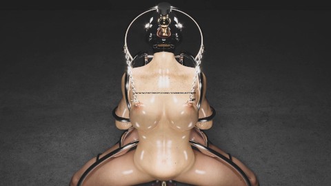 Big Tit Milf in Human Cage 3D BDSM