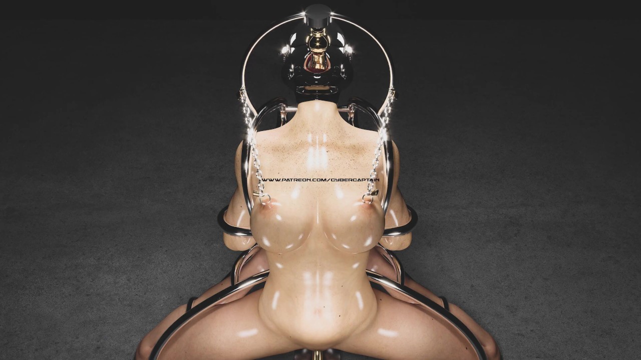 Big Tit Milf in Human Cage 3D BDSM