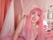Preview 3 of ♡ Chubby Ahegao Puppy Girl Riding Dildo & Vibrator ♡