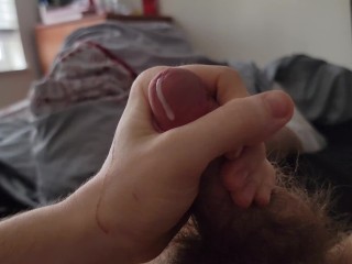 Playing with my White Cock till I Cum!