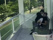 Preview 2 of BUSTED! Anne Bonny Balcony Fuck Caught by Police 🚔