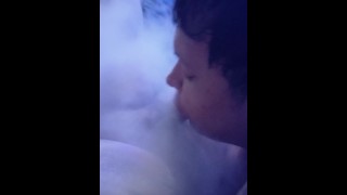 Blowing cloudy on my ex's dick