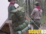 Preview 2 of ScoutBoy gets hot load on chest and stomach from Scoutmaster