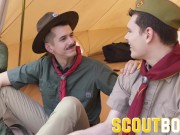 Preview 3 of ScoutBoy gets hot load on chest and stomach from Scoutmaster
