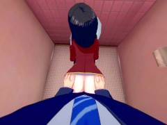 Suzune Horikita gives in the toilet Classroom of the Elite