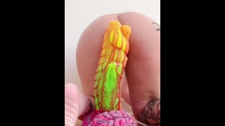 Dildos Stretch My Pussy With Intense Stretching And Gaping