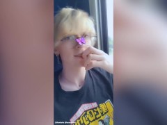 Video Cute Femboy Gives Blowjob to Twink on Bus in PUBLIC (THEY CUM) hehe X3