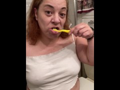 Getting ready after the shower