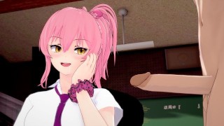 Idolmaster - Jougasaki Mika handjob and sex with a creampie - Japanese Hentai