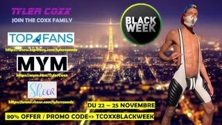 Tyler Coxx - semana Black / Black Friday oferta no MYM / SHEER / TOP4FANS - Bareback, Creampie, DP Anal