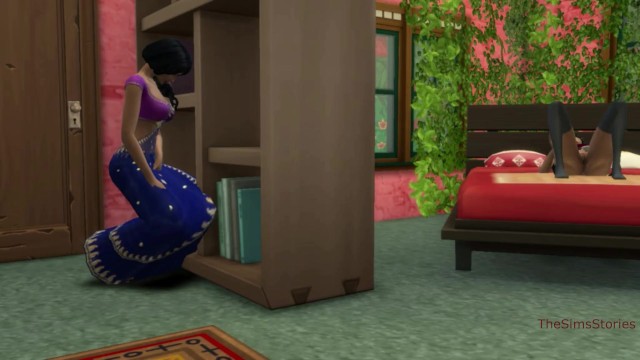 Sims 4, Indian lesbian milf stepmother caught stepdaughter masturbating