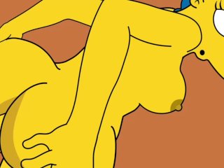 big tits, the simpsons porn, marge, milf