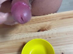 ぼくの射精※１１【精子量計測】